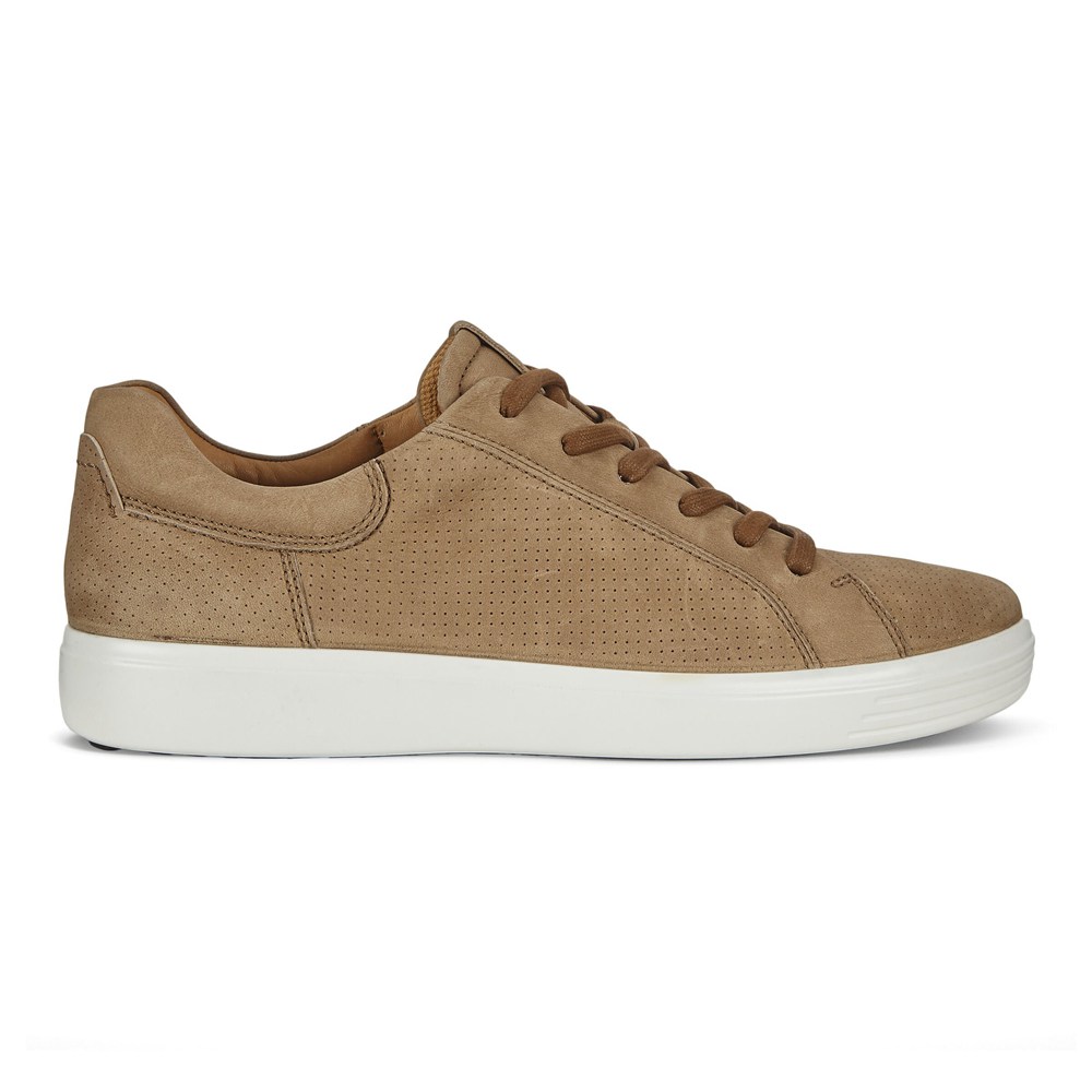 Tenis Hombre - ECCO Soft 7 Lace-Up - Marrom - ARW014873